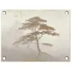 Boom - Oosterse stijl - Landschap tuinposter los doek klein -3d