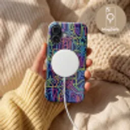 Retro - Abstract - Neon Toughcase MagSafe Apple iPhone 17 klein -USP_MagsafeV