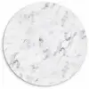 Marmer - Luxe - Wit - Grijs - Marmerlook Wandcirkel kunststof plaat 5mm dik klein -3d