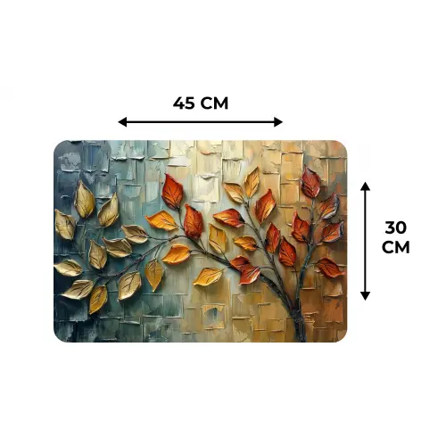 Boom - Abstract - Natuur - Kunst Placemat vinyl groot -specs