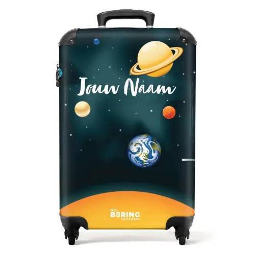Saturnus space NBS - Handbagage koffer - Kinderen Unisex middel -productfoto_recht
