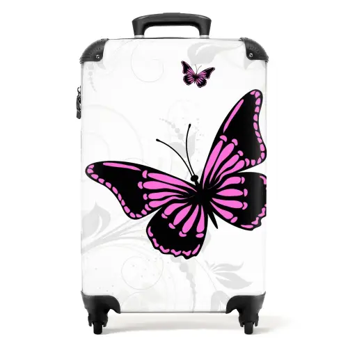 Magenta monarch NBS - Handbagage koffer - Unisex middel -productfoto_recht