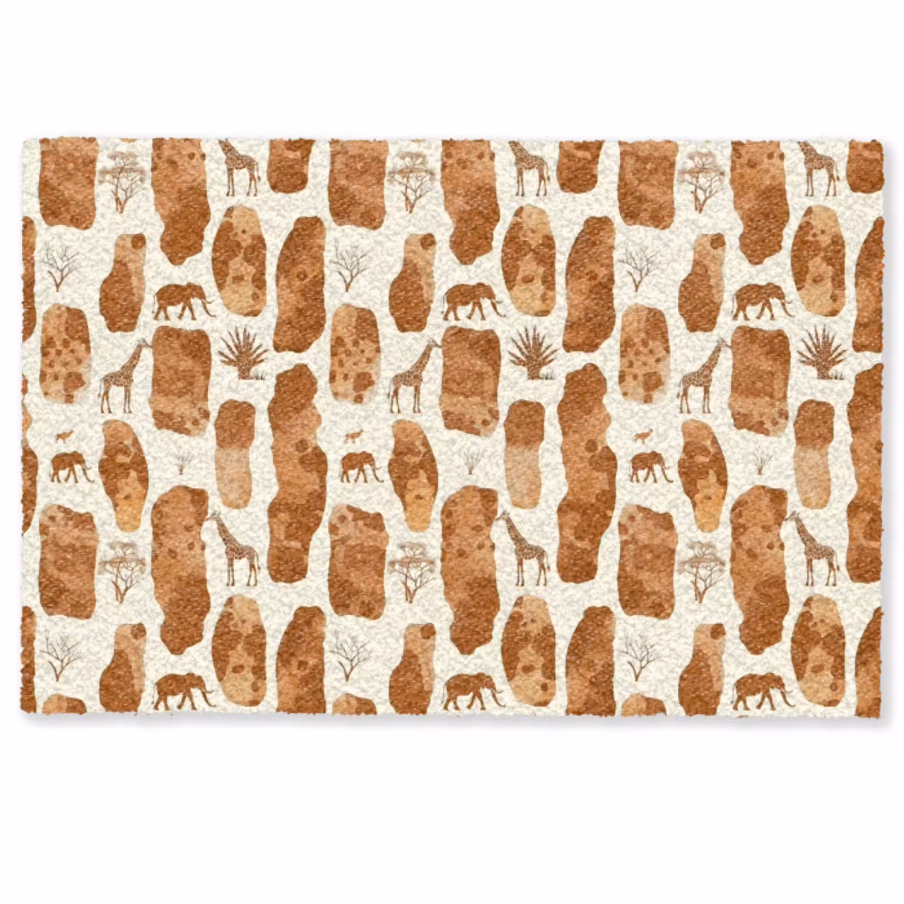 Terracotta - Safari - Dieren - Patroon Deurmat klein 898 -zkaufland3d