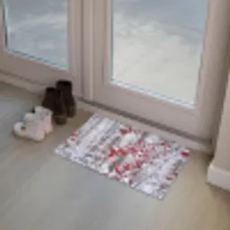 Bessen - Takken - Sneeuw - Winter - Kleurrijk Deurmat klein -sfeer3