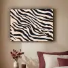 Zebraprint - Dynamisch - Roze Textielframe zwart klein -sfeer1