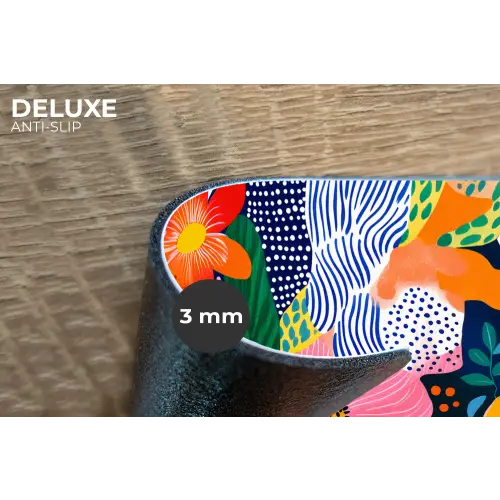 Kleurrijk - Bloemen - Abstract - Stippen Placemat vinyl groot -closeup