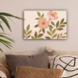 Grafisch - Bloemen - Roze canvas 2cm klein -sfeer1