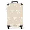 Patroon van strikjes NBS - Handbagage koffer - Unisex middel -productfoto_recht