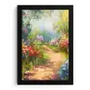 Natuur - Landschap - Bloemen - Kleurrijk fotolijst zwart zonder passe partout klein -3d