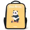 Panda - Step - Geel Rugzak - Zwart middel -3d