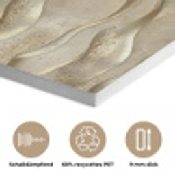 Golven - Patroon - Goud PET vilt klein 837 -closeup_DE