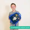 Astronaut - Planeten - Raket Kinderrugzak - Blauw middel -sfeer1_NL
