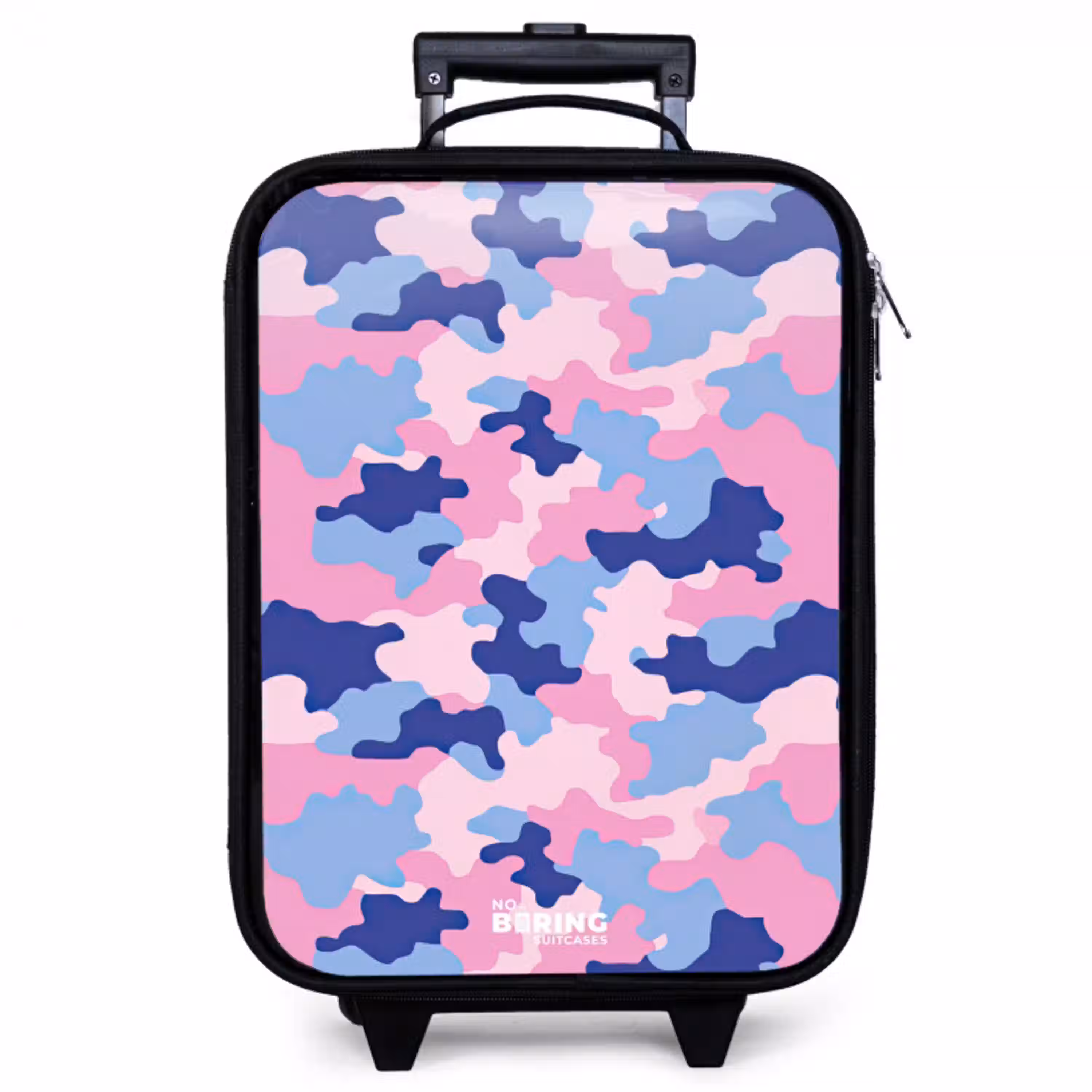 Camouflage - Roze - Blauw Kinderkoffer - Zwart klein -zzz_website3d