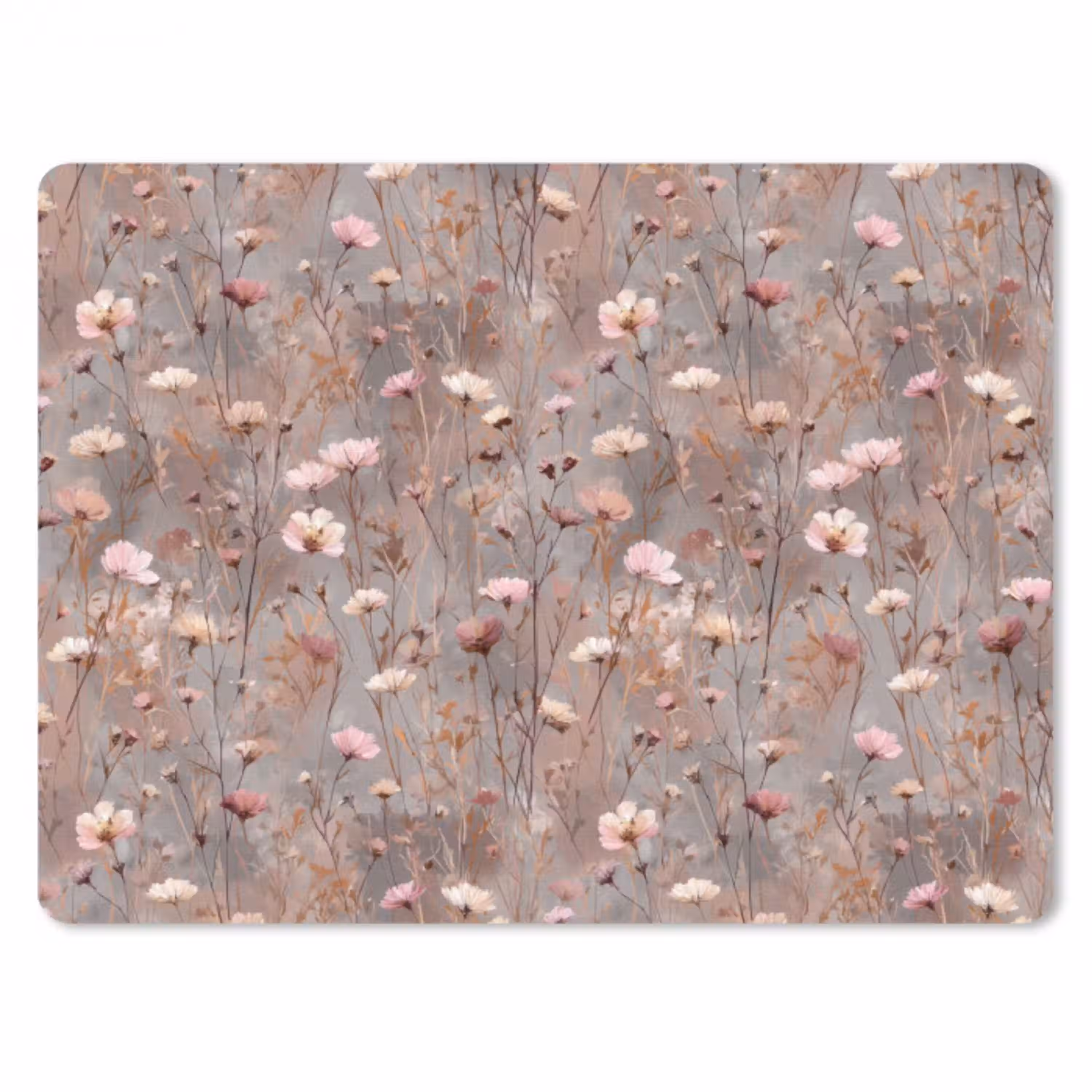 Bloemen - Wild - Pastel muismat rubber klein 262 -3d