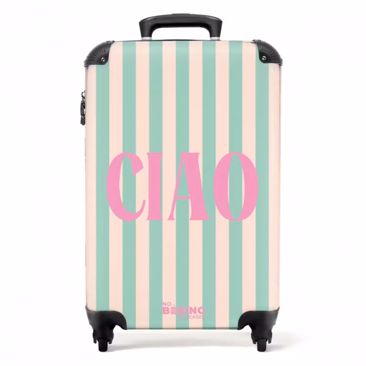 Koffer - Zitate - Ciao mintgrün und lachsfarben