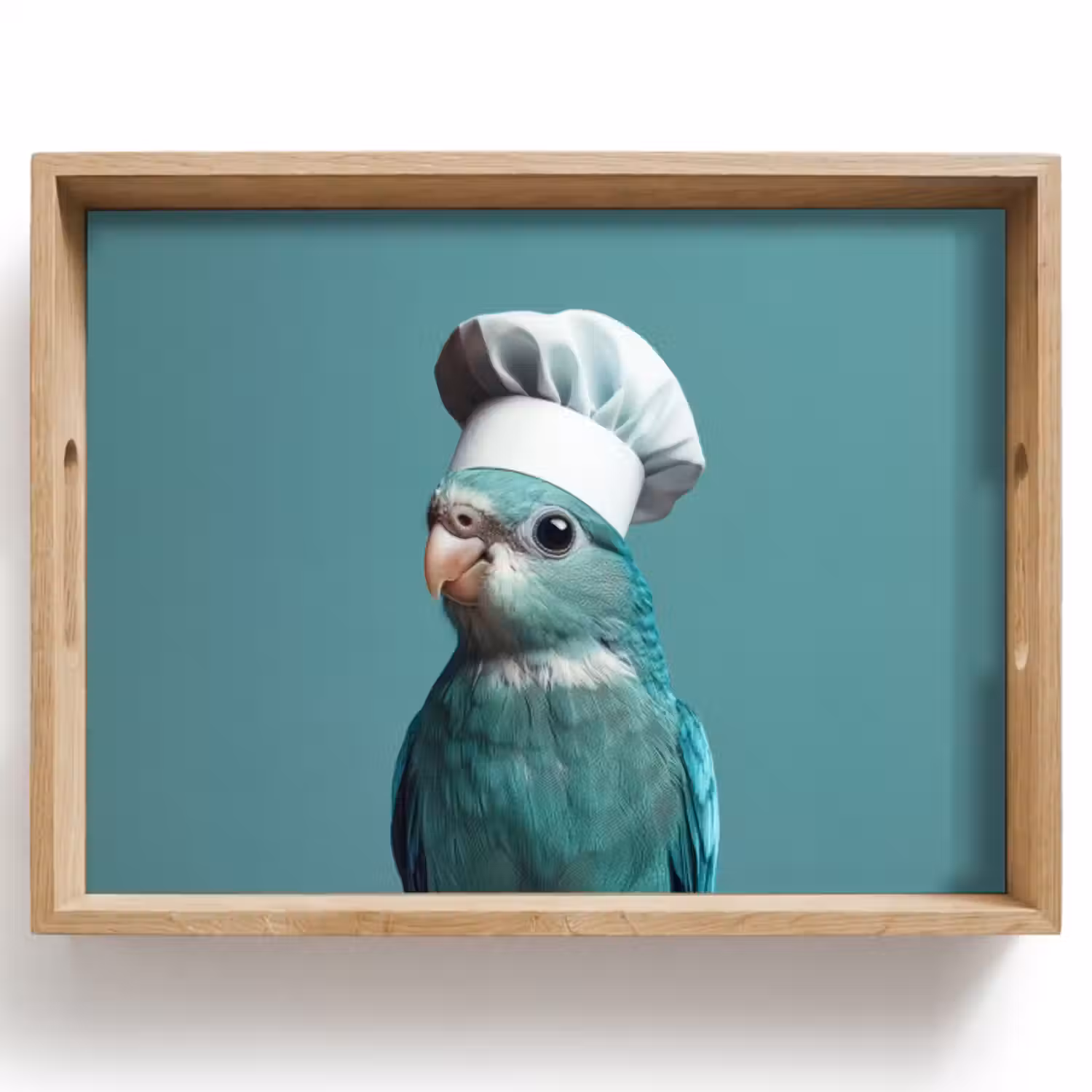 Dienblad - Parkiet - Vogel - Koksmuts - Cute