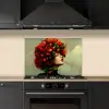 Vrouw - Appels - Rood - Bladeren keuken achterwand spatscherm klein -sfeer1