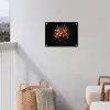 Kleurrijk - Boeket - Vaas - Donkerbruin tuinposter los doek klein -sfeer8