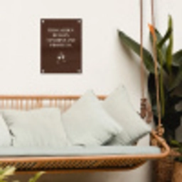 Bruin - Zomer - Quote - Drinken tuinposter los doek klein -sfeer7