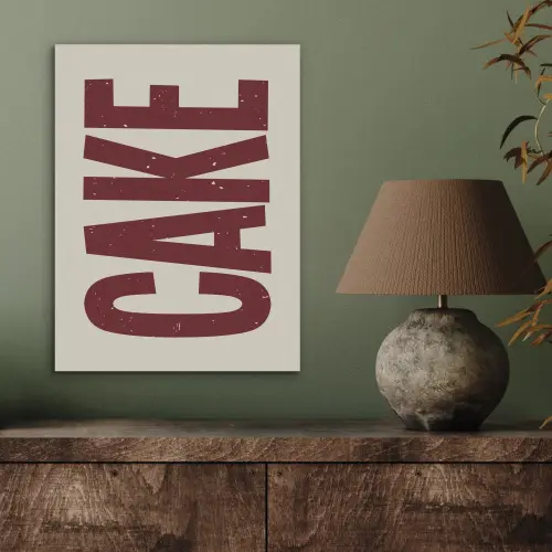 Red - Cake - Decoratie - Eten PET vilt klein -sfeer2