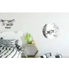 Eenden - Waterlelies - Riet - Zwart Wandcirkel aluminium klein -kinderkamer
