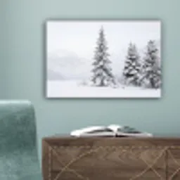 Fijnsparren - Sneeuw - Winter - Landschap - Stilte canvas 2cm klein -sfeer4