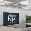 Cadeau voor man - Quote - Vaderdag - Beste papa ooit - Spreuken keuken achterwand spatscherm klein -3d_schuin