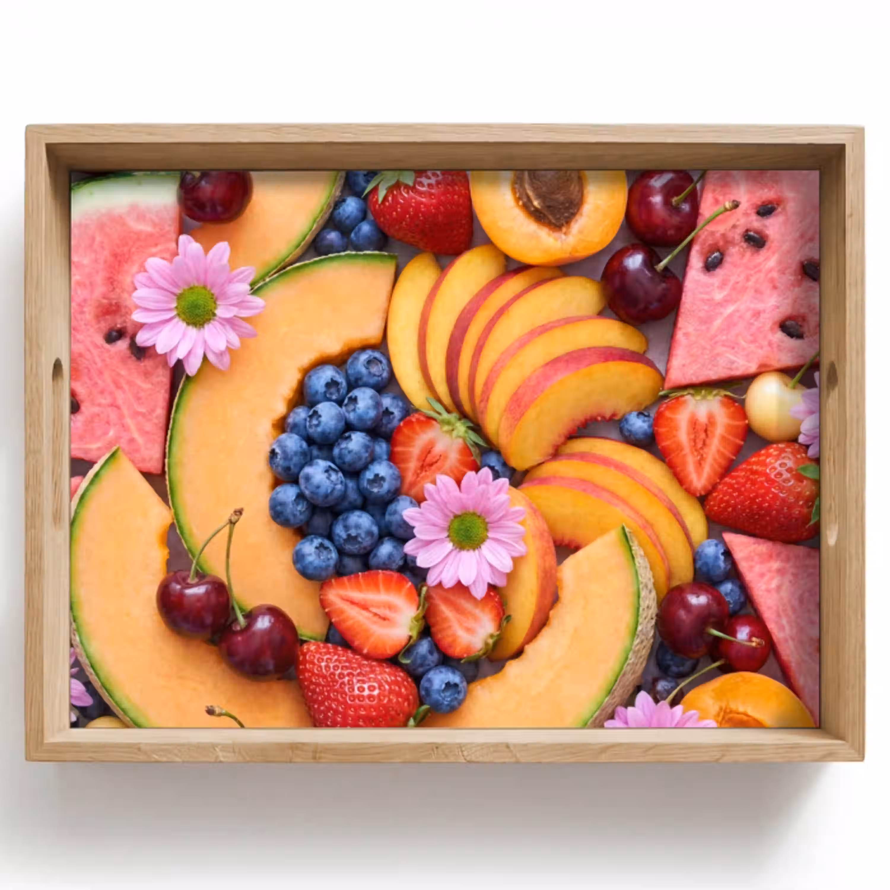 Eten - Fruit - Zomer - Kleurrijk Dienblad Rechthoek middel -z3d_shopping