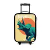 Dino - Triceratops  - Dier Kinderkoffer - Zwart klein -3d