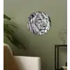 Portret - Leeuw - Zwart wit Wandcirkel kunststof plaat 5mm dik klein -sfeer3
