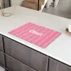 Gestreept - Roze - Chéri Inductie beschermer vinyl 3mm klein -sfeer8