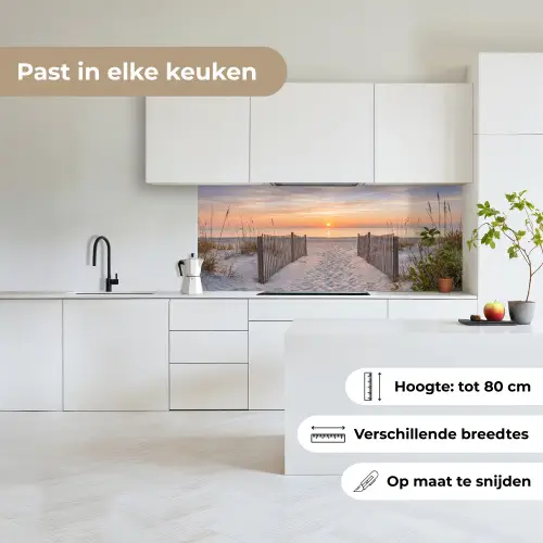 Zonsondergang - Strand - Zand keuken achterwand 2 middel -sfeer4_NL