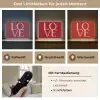 Love - Rood - Hatjes Light Box met batterij (Wandlamp) middel -USP_lichtkleurDE
