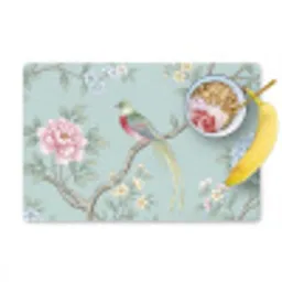 Vogel - Bloemen - Kleurrijk Placemat vinyl groot -zzzproduct_Kitchenyeah-website
