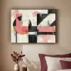 Roze - Abstract - Aesthetic - Modern - Vormen Textielframe - compleet frame klein -sfeer1