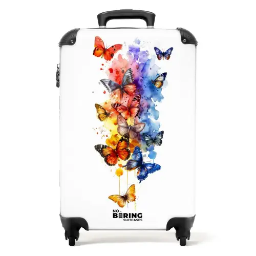 Vlinderzwerm Koffer - NBS - Handbagage middel -productfoto_recht