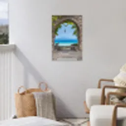 Een poort naar paradijs tuinposter los doek klein -sfeer8