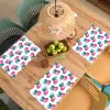 Ananas - Roze - Wit Placemat vinyl groot 368 -zzsfeer5_Kitchenyeah-website