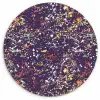Spat - Abstract - Stippen Wandcirkel kunststof plaat 5mm dik klein 188 -3d