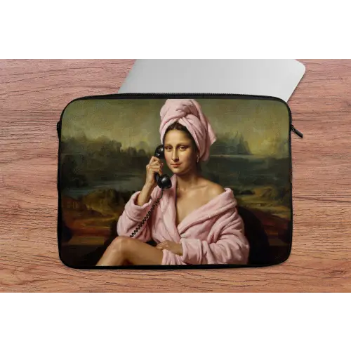 Mona - Klassiek - Roze laptophoes neopreen klein -tafel