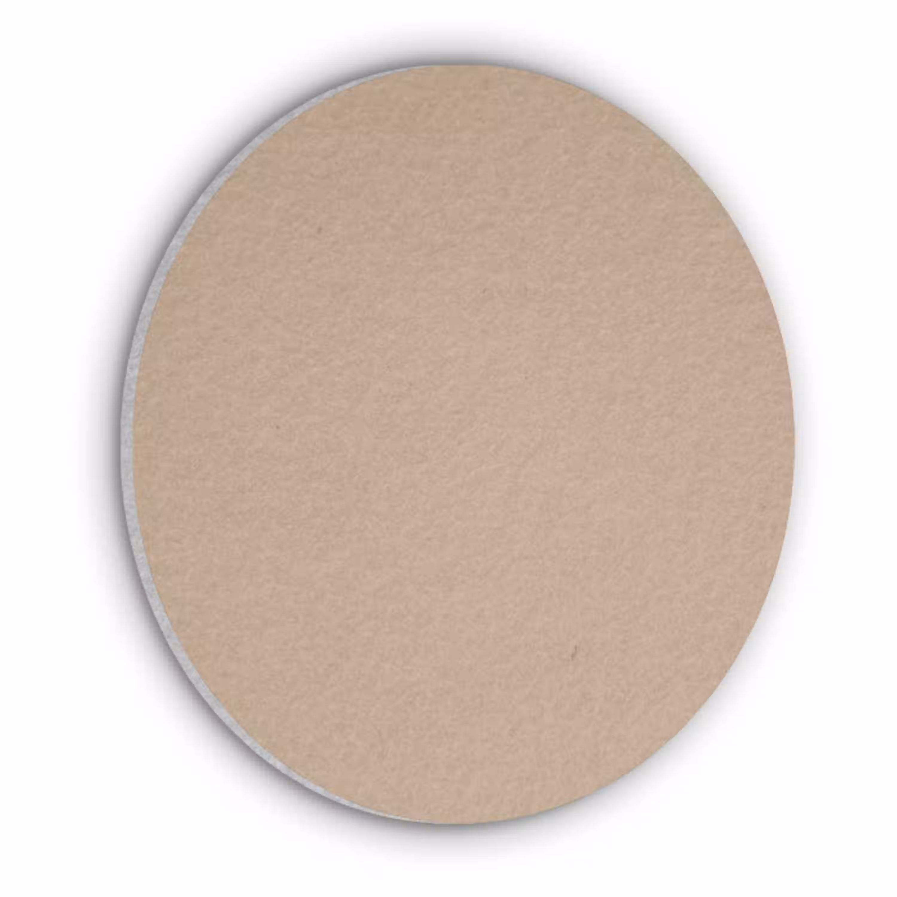 Soft - Taupe - Bruin Akoestische PET Vilt - Rond klein 838 -3d