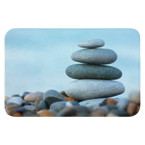 Stenen - Landschap - Zee - Zen Badmat klein -3d