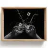 Whiskyglazen - Ijs - Spetters - Zwart Dienblad Rechthoek middel -z3d_shopping