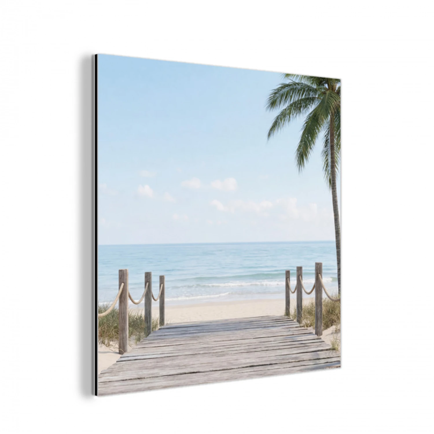 Palmbomen - Pad - Horizon aluminium wit klein -3d