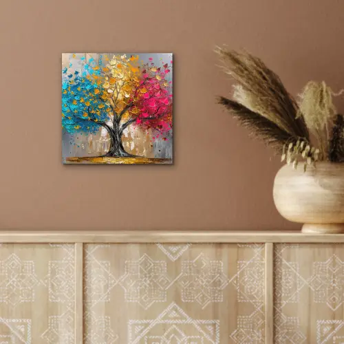 Boom - Kleurrijk - Grijs - Modern aluminium wit klein -sfeer4