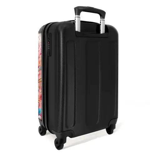 Roze robijn Koffer - NBS - Handbagage middel -achterkant