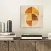 Cirkels - Geel - Minimalistisch plexiglas 5mm klein -sfeer1