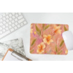 Botanisch - Bloemen - Kleurrijk muismat rubber klein 262 -witbureau