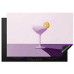 Cocktail - Paars - Minimalistisch - Citroen Inductie beschermer vinyl 3mm klein -3d
