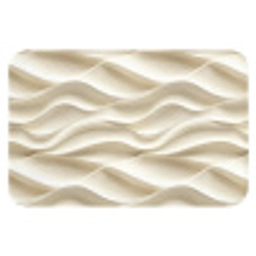 Lijnen - Golvend - Crème Badmat klein 997 -3d